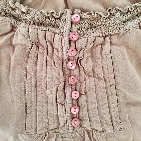 Vintage Tan Blouse - Picture 4 of 7